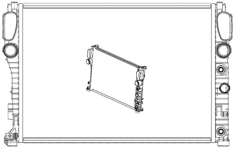 Mercedes Radiator 2115000102 - Behr 376718011